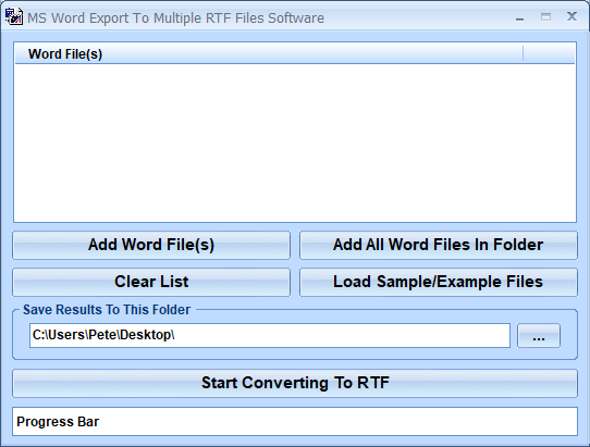 screenshot of ms-word-export-to-multiple-rtf-files-software