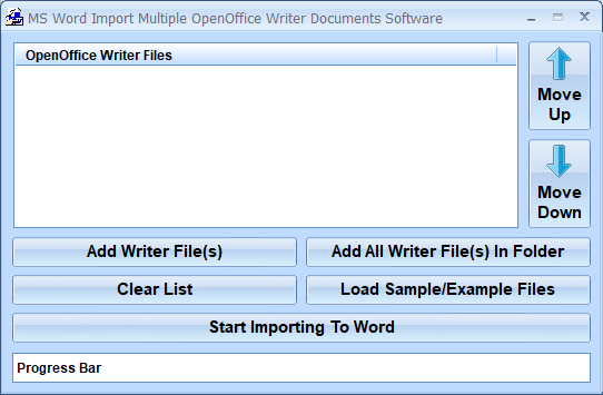 screenshot of ms-word-import-multiple-openoffice-writer-documents-software