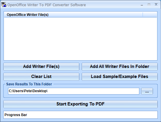screenshot of openoffice-writer-export-to-multiple-pdf-files-software