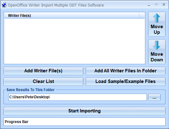 screenshot of openoffice-writer-import